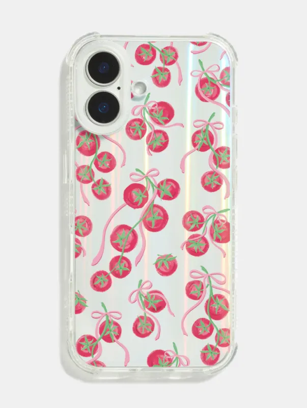 Tomato Bows Shock iPhone Case made by Skinnydip London