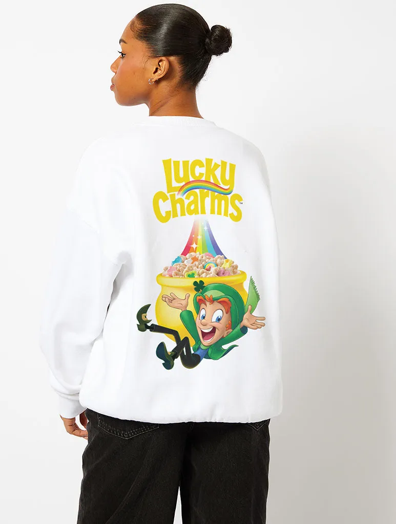 Lucky Charms Sweatshirt in Ecru sold by Skinnydip London