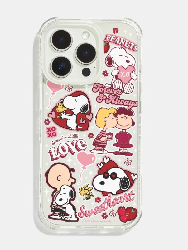 Peanuts x Skinnydip Snoopy Love Sticker Shock iPhone Case sold by Skinnydip London