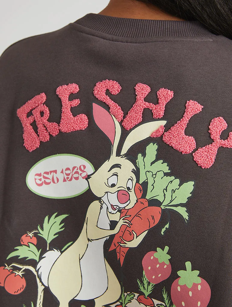 Disney Winnie The Pooh Rabbit's Farm Sweatshirt in Black sold by Skinnydip London product image thumbnail 3