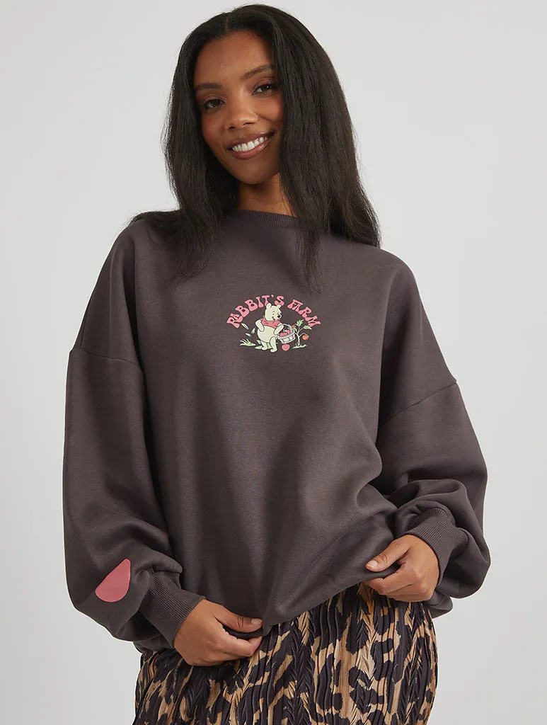 Disney Winnie The Pooh Rabbit's Farm Sweatshirt in Black sold by Skinnydip London product image thumbnail 5