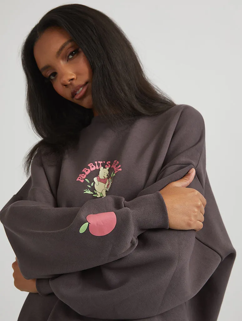 Disney Winnie The Pooh Rabbit's Farm Sweatshirt in Black sold by Skinnydip London product image thumbnail 2