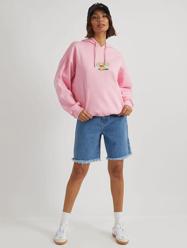 Disney Winnie The Pooh Time Well Spent Hoodie in Pink sold by Skinnydip London product image thumbnail 5