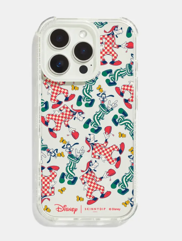 Disney Goofy Checkered Repeat Shock iPhone Case sold by Skinnydip London