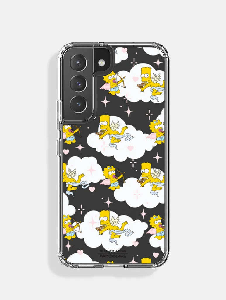 The Simpsons Bart And Maggie Cupid Android Case sold by Skinnydip London