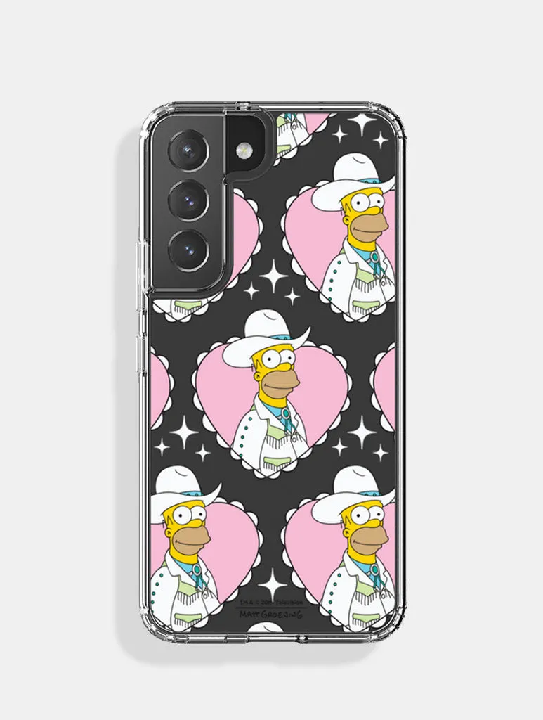 The Simpsons Cowboy Homer Android Case sold by Skinnydip London