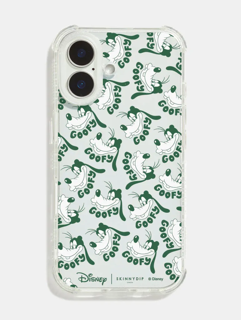 Disney Goofy Green Repeat Shock iPhone Case sold by Skinnydip London