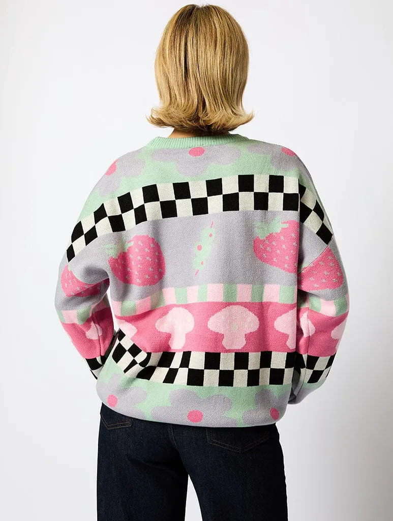 Strawberry And Olive Knitted Jumper sold by Skinnydip London product image thumbnail 4