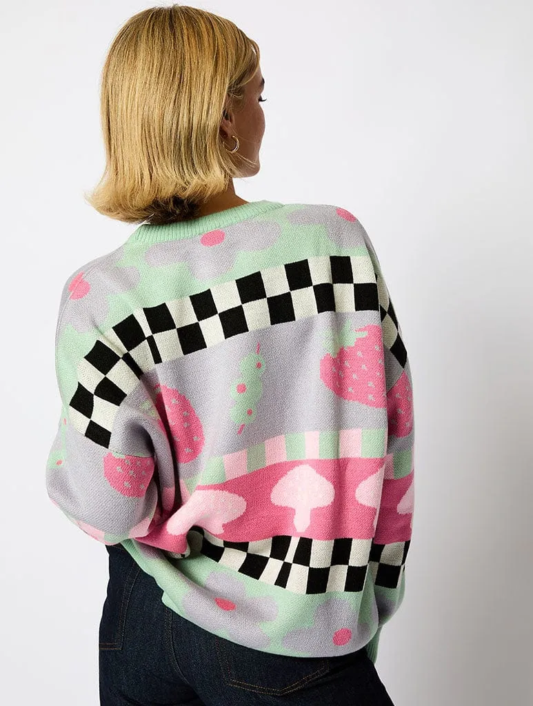 Strawberry And Olive Knitted Jumper sold by Skinnydip London product image thumbnail 2