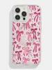 Burgundy Painted Bows Glitter MagSafe iPhone Case sold by Skinnydip London