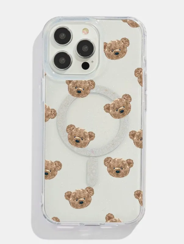 Teddy Bear Glitter MagSafe iPhone Case sold by Skinnydip London