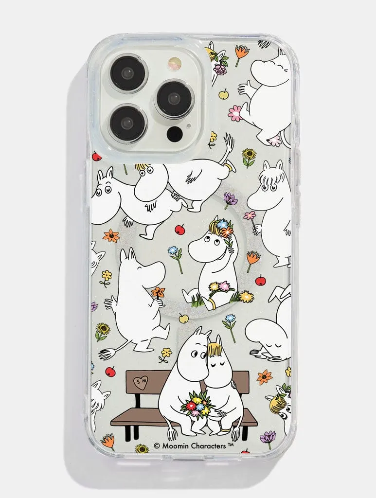 Skinnydip x Moomin Wildflower Glitter MagSafe iPhone Case sold by Skinnydip London