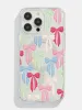 Striped Bows Glitter MagSafe iPhone Case sold by Skinnydip London