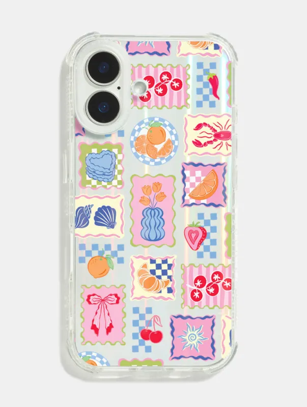 Patchwork Picnic Shock iPhone Case sold by Skinnydip London