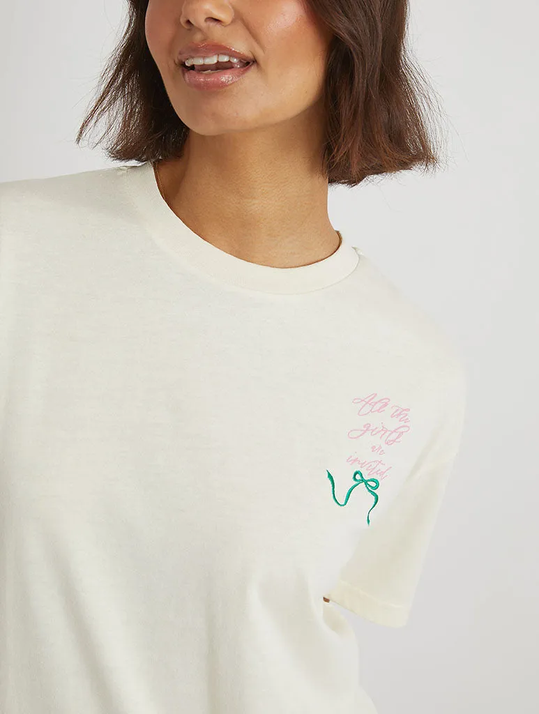 Picnic Party T-Shirt in Ecru sold by Skinnydip London product image thumbnail 4
