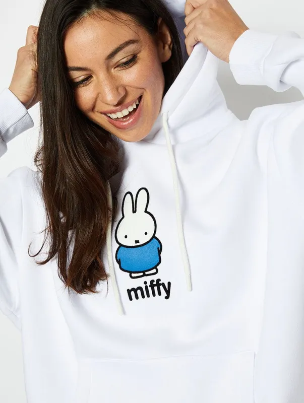 Miffy x Skinnydip White Oversized Hoodie sold by Skinnydip London