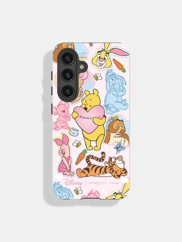 Disney x Skinnydip Winnie the Pooh Cute Sticker Ultra Protective Android Case sold by Skinnydip London