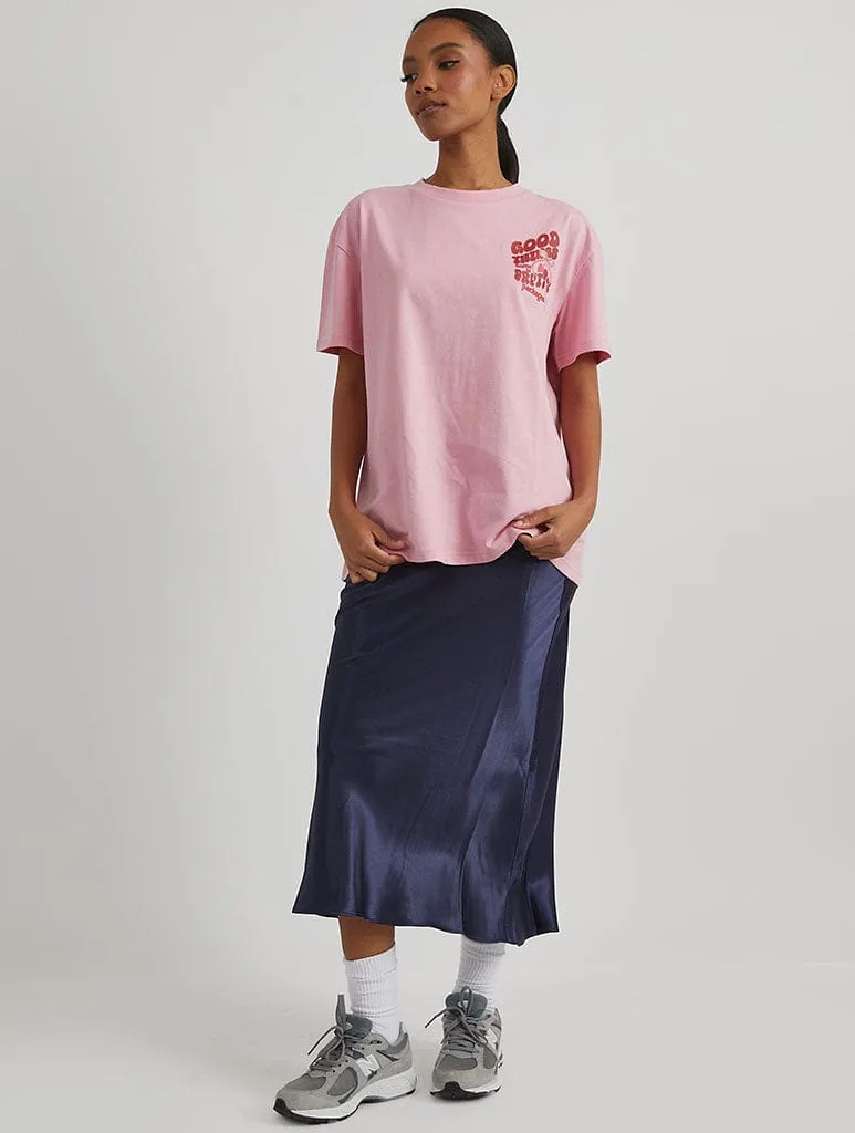 Good Things T-Shirt in Pink sold by Skinnydip London product image thumbnail 4