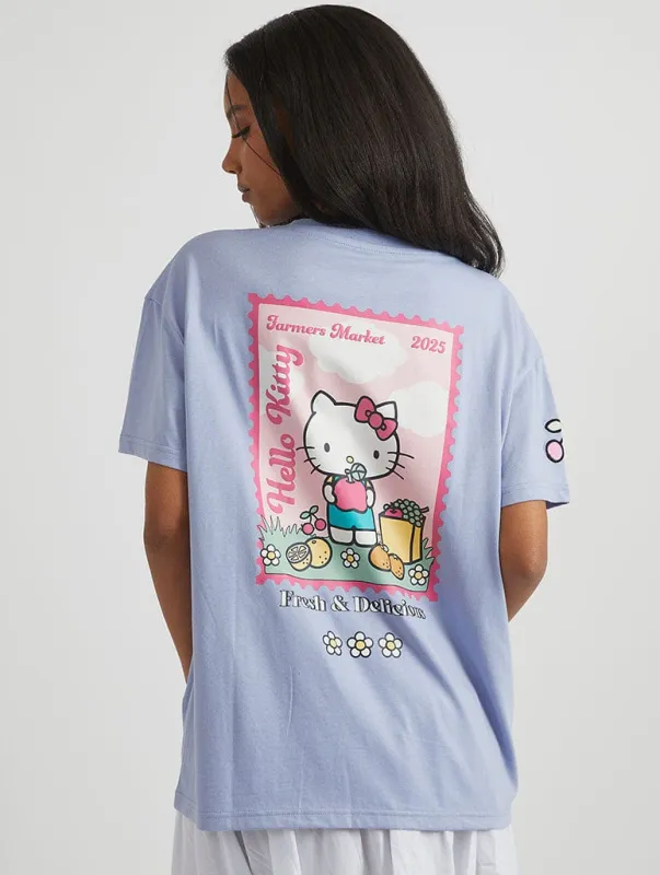 Hello Kitty x Skinnydip Fresh & Delicious T-Shirt in Purple sold by Skinnydip London