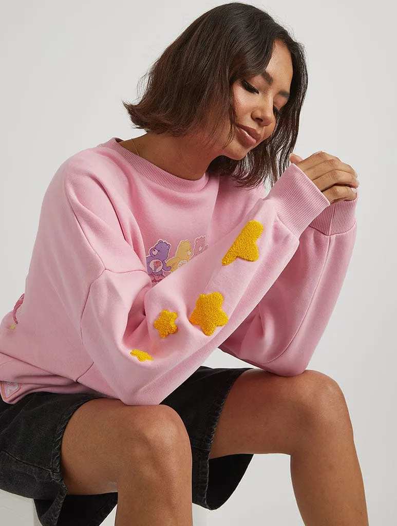 Care Bears x Skinnydip Too Sweet To Care Sweatshirt in Pink sold by Skinnydip London product image thumbnail 3