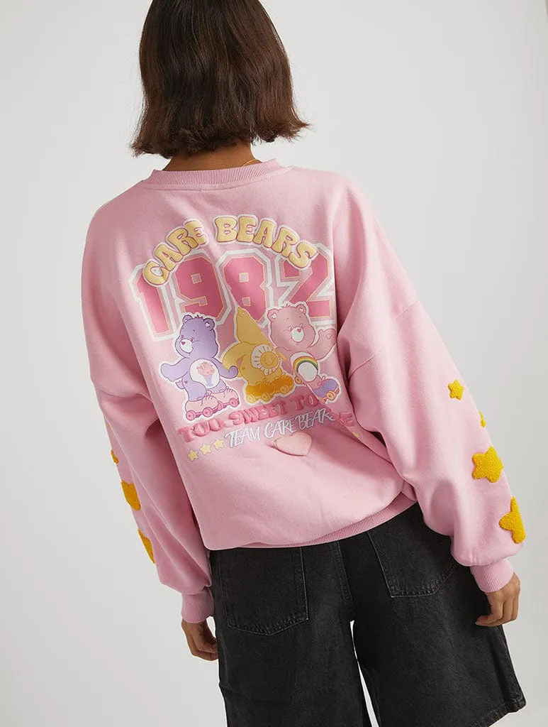 Care Bears x Skinnydip Too Sweet To Care Sweatshirt in Pink sold by Skinnydip London product image thumbnail 5