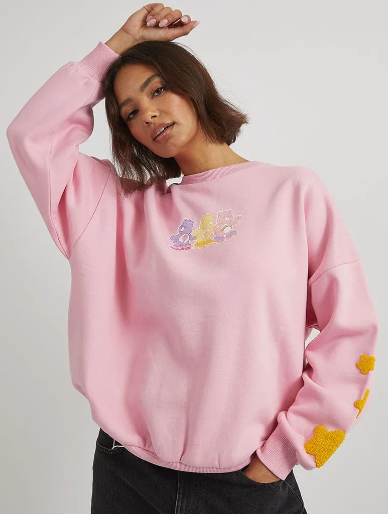 Care Bears x Skinnydip Too Sweet To Care Sweatshirt in Pink sold by Skinnydip London product image thumbnail 2