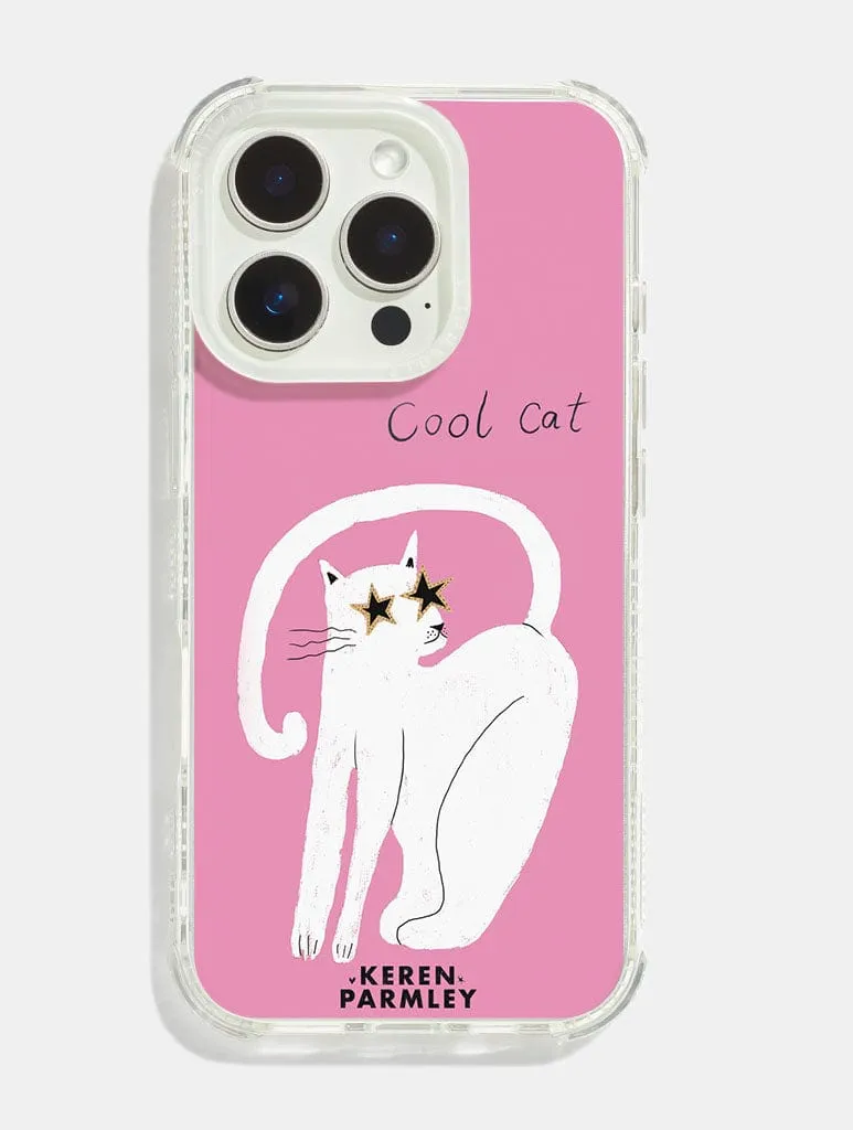Keren Parmley x Skinnydip Cool Cat Shock iPhone Case sold by Skinnydip London