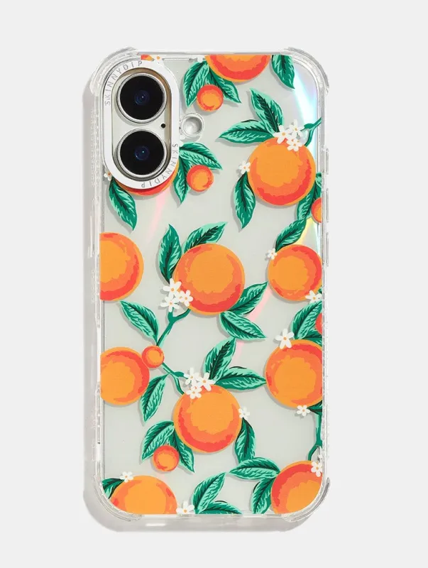 Floral Orange Shock iPhone Case sold by Skinnydip London