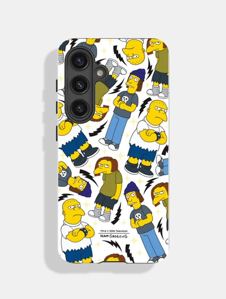 The Simpsons Bart Simpson Sticker Ultra Protective Android Case sold by Skinnydip London