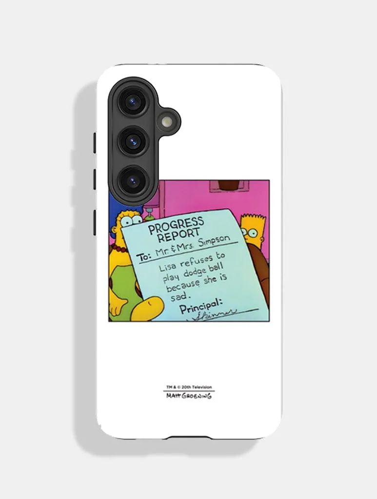 The Simpsons Lisa Is Sad Ultra Protective Android Case sold by Skinnydip London