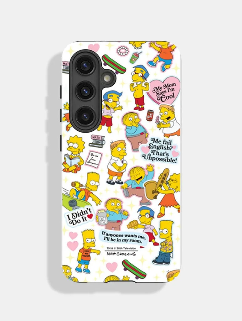 The Simpsons My Mom Says Im Cool Ultra Protective Android Case sold by Skinnydip London