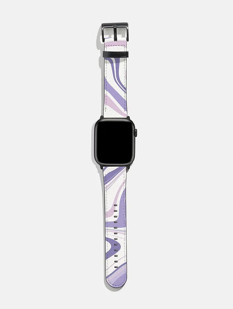Lilac Swirl Apple Watch Strap sold by Skinnydip London