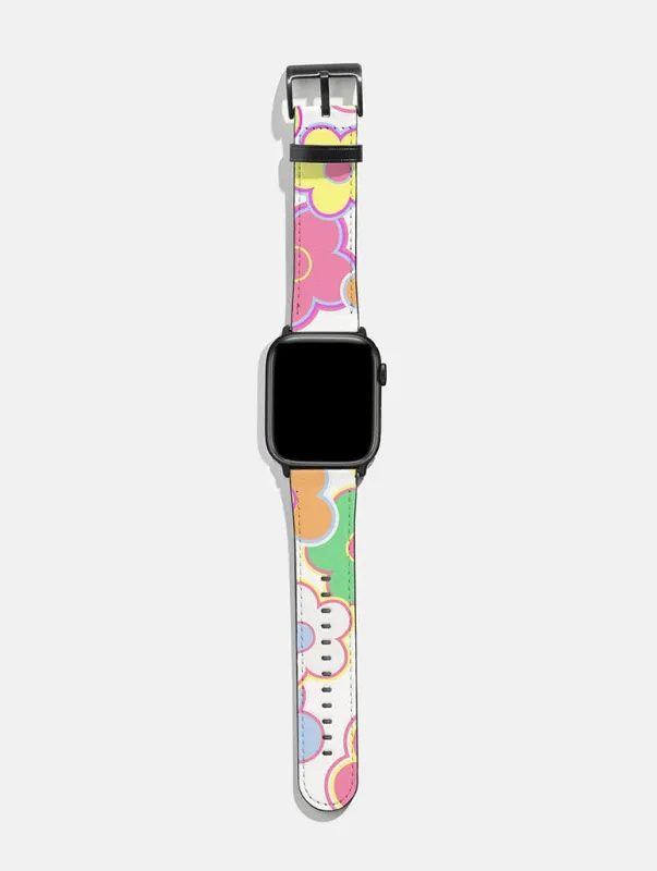 Multicolour Floral Apple Watch Strap sold by Skinnydip London