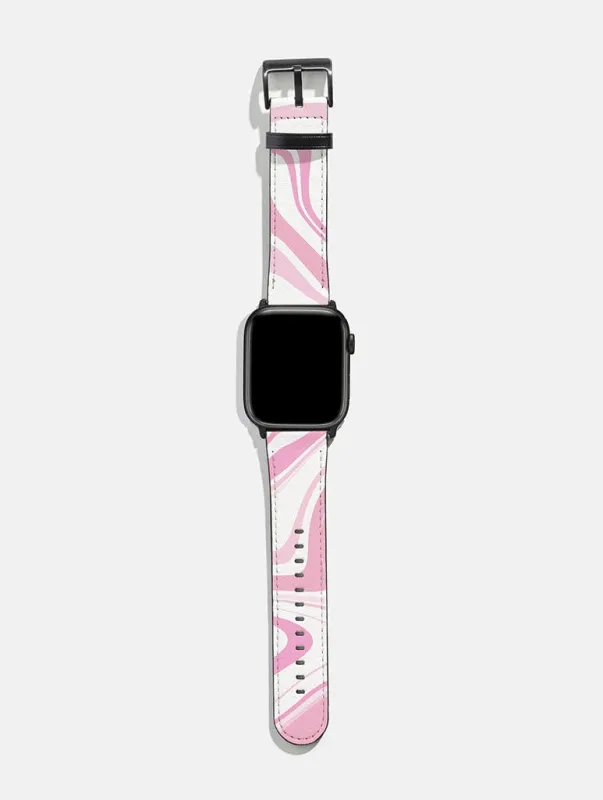 Pink Swirl Apple Watch Strap sold by Skinnydip London