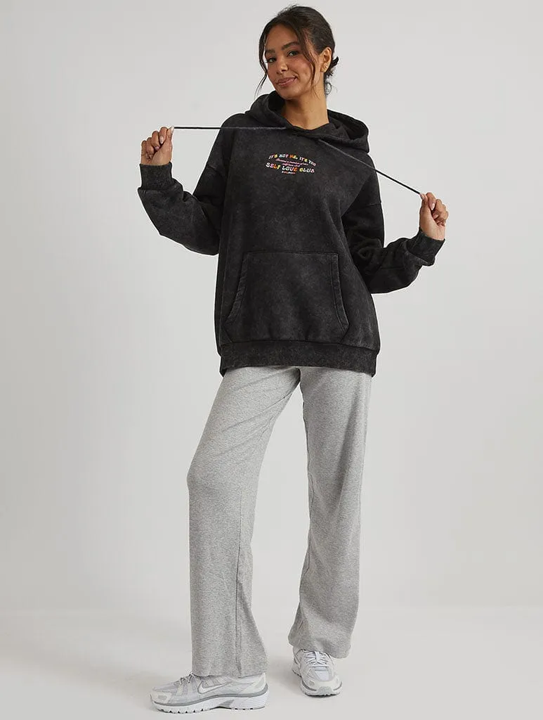Self Love Club Hoodie in Acid Wash sold by Skinnydip London product image thumbnail 5