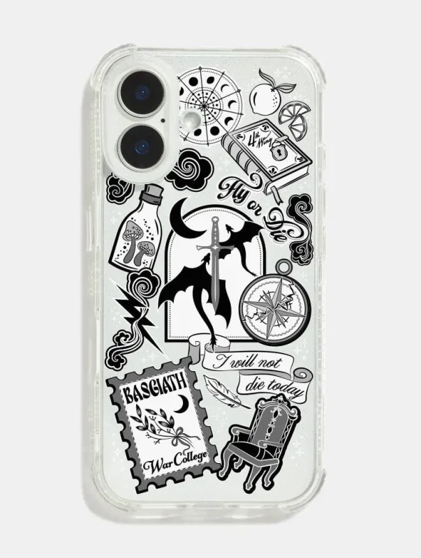Fourth Wing Sticker Shock iPhone Case made by Skinnydip London