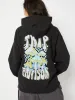 Oversized Trip Advisor Hoodie In Black sold by Skinnydip London