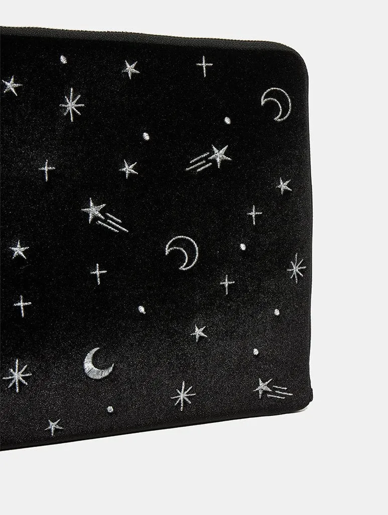 Silver Celestial Embroidered Laptop Case sold by Skinnydip London product image thumbnail 3