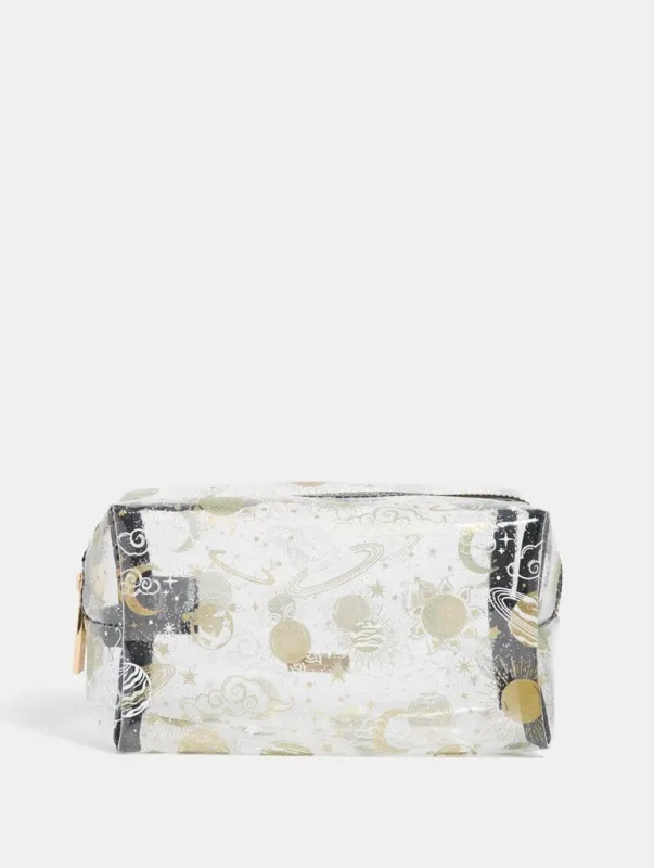 Gold Galaxy Makeup Bag sold by Skinnydip London