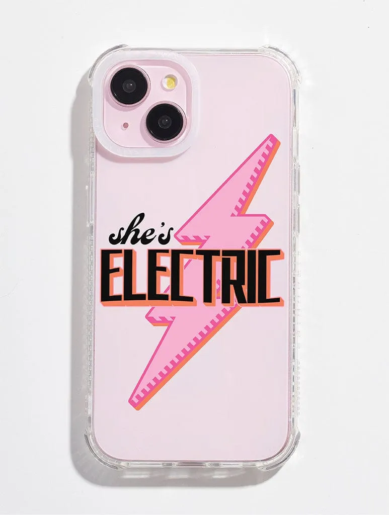 She's Electric Shock iPhone Case sold by Skinnydip London