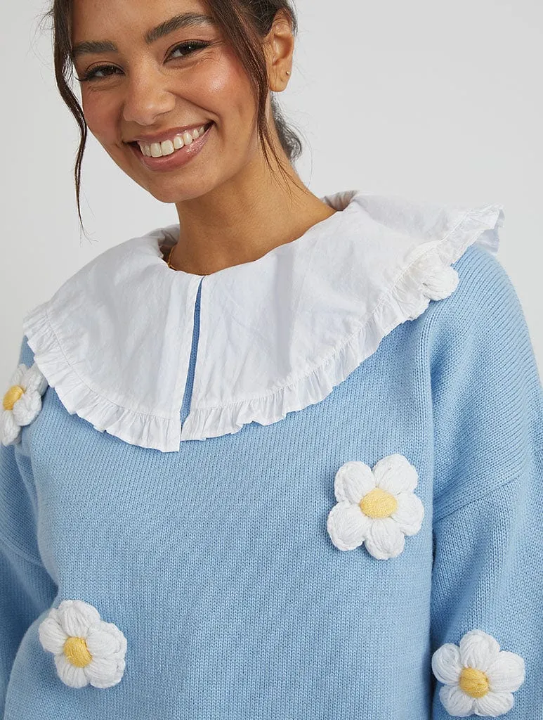 3D Flowers Knitted Jumper sold by Skinnydip London product image thumbnail 5