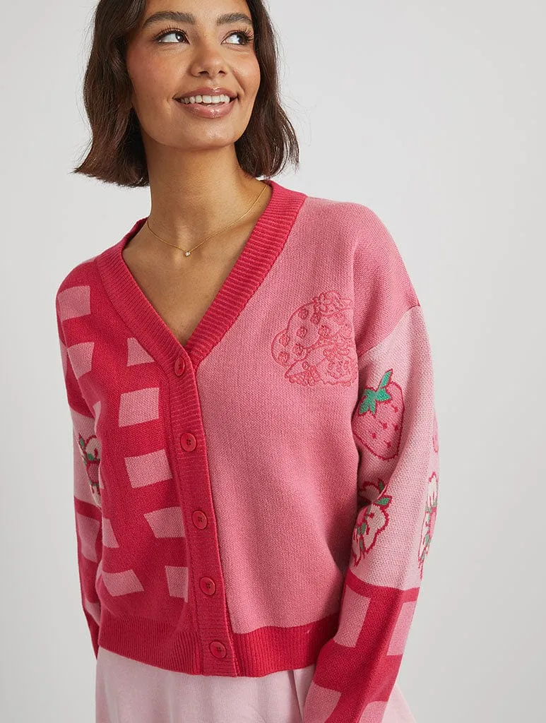 Strawberry Shortcake Knitted Cardi sold by Skinnydip London product image thumbnail 2