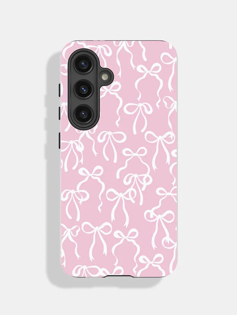 White Bows Ultra Protective Android Case sold by Skinnydip London