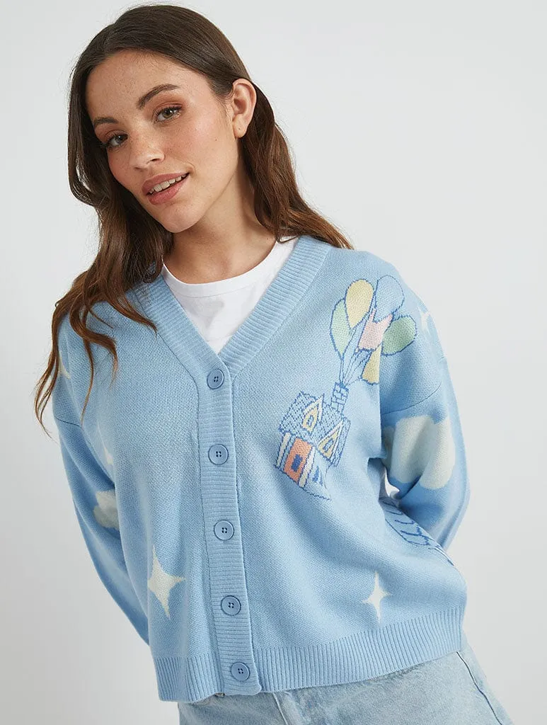 Disney Up Knitted Cardigan sold by Skinnydip London