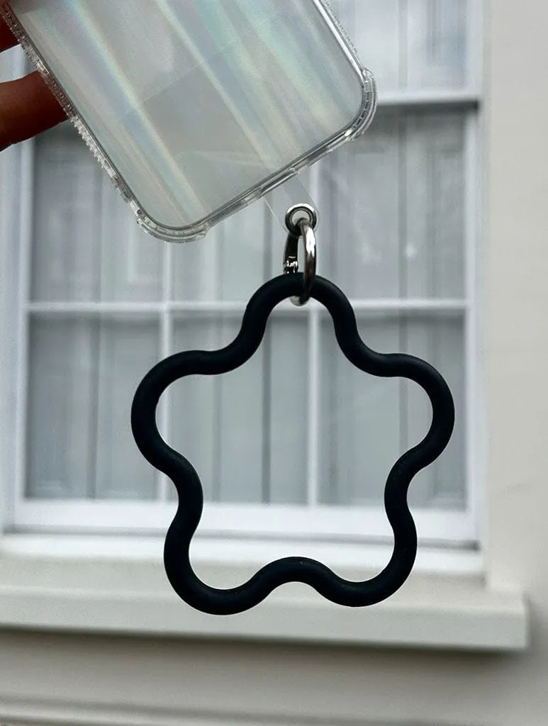 Star Phone Strap In Black sold by Skinnydip London