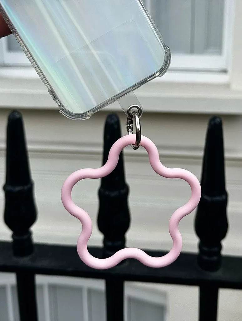 Star Phone Strap In Pink sold by Skinnydip London