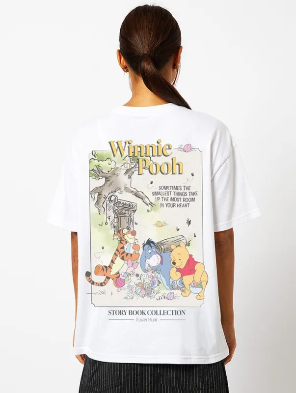 Disney Winnie The Pooh Book T-Shirt In Ecru sold by Skinnydip London