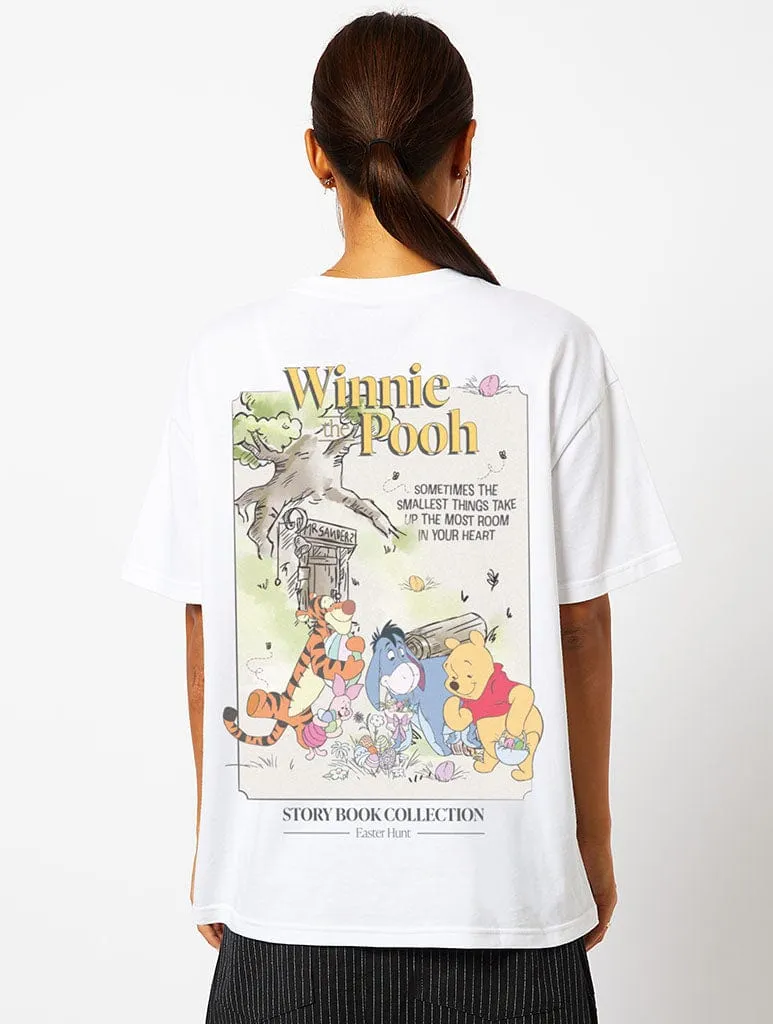 Disney Winnie The Pooh Book T-Shirt In Ecru sold by Skinnydip London