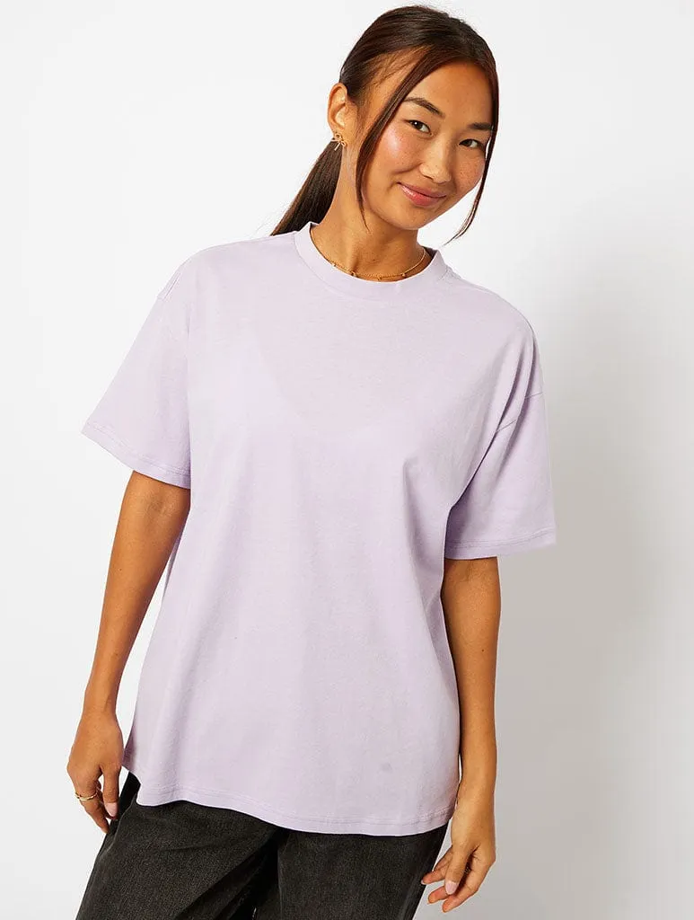 Disney White Rabbit I'm Late T-Shirt In Lilac sold by Skinnydip London product image thumbnail 2