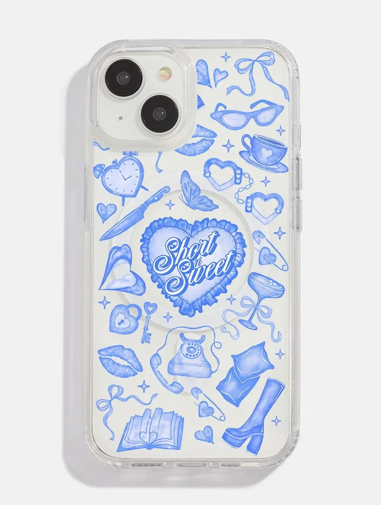 Sabrina Blue Sticker MagSafe iPhone Case sold by Skinnydip London